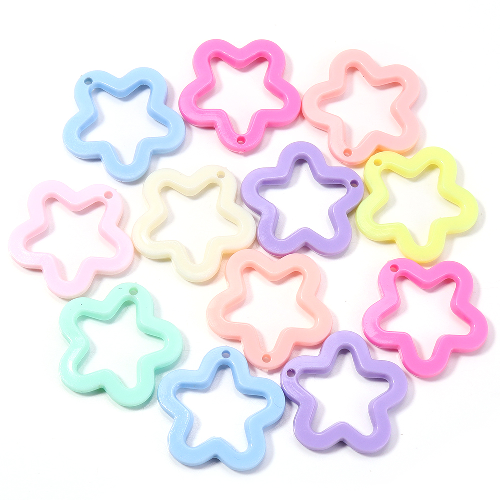 30 ピース/ロットカラフルなアクリルスターペンダント 30 - Resin Craft Projects のレビューと価格