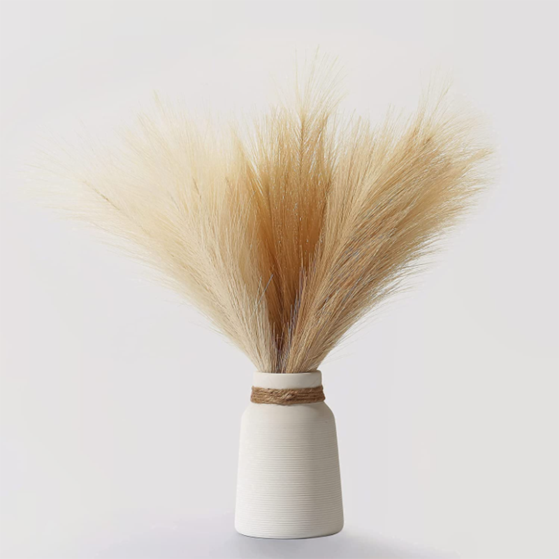 10 個人工ススキの花束家庭用寝室ルームウェディングパーティ - Dried Flower Bulk のレビューと価格