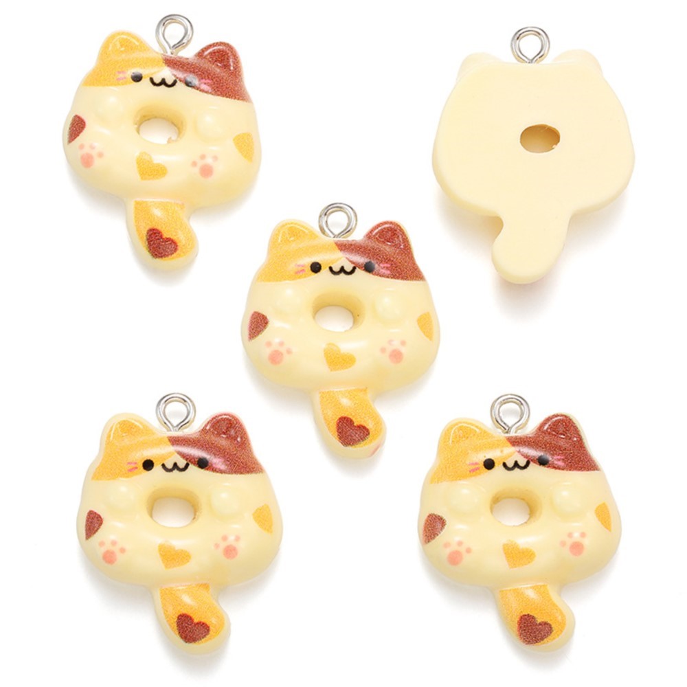 10 個かわいい漫画猫樹脂チャームかわいいキティ動物ペンダン - Resin Crafts Diy のレビューと価格