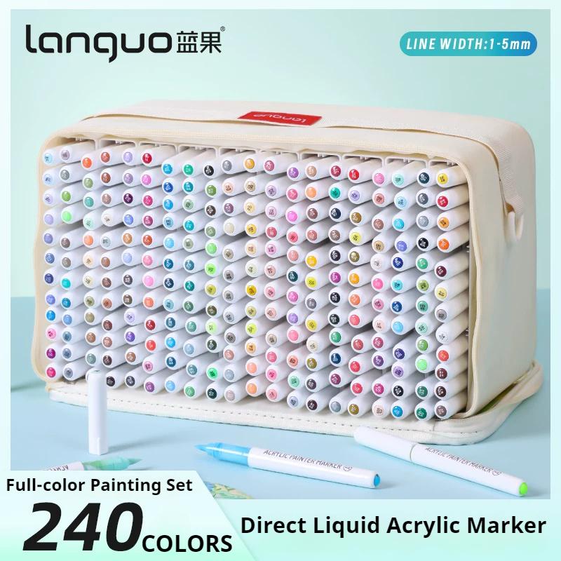 LANGUO 240色 直液式アクリルマーカーペンセット 交 - Copic Marker Sketch のレビューと価格