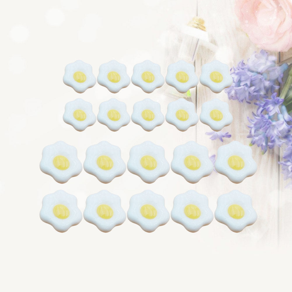 20個入り 模造ポーチドエッグ レジン DIYクラフトアクセ - Resin Craft Material のレビューと価格