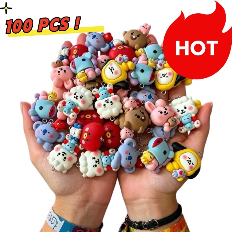 7 個 BT21 樹脂漫画チャーム DIY アクセサリークラ - Resin Craft Projects のレビューと価格