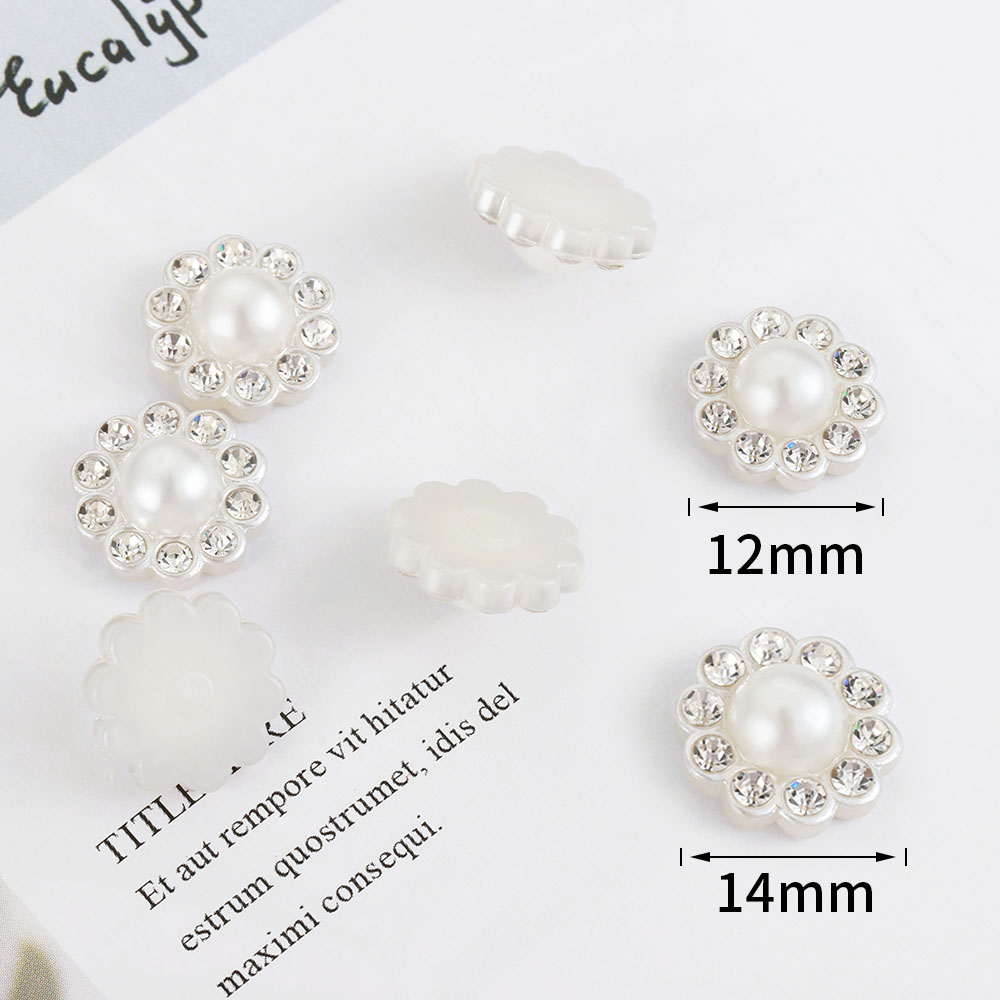 50 個ホワイトフラットイミテーションパール樹脂パールフラワ - Resin Craft Projects のレビューと価格